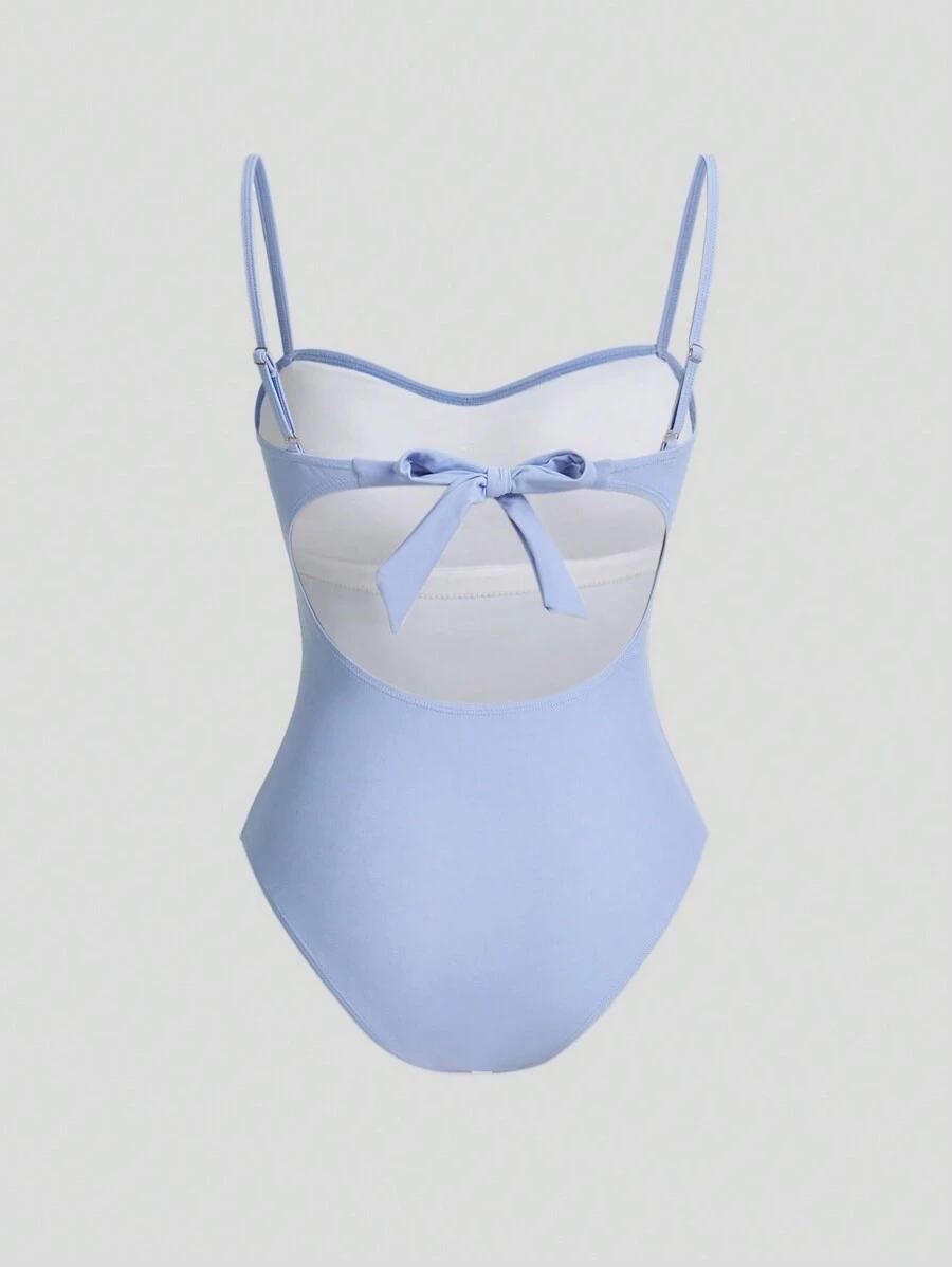 SHEIN KOMPLET JEDNOCZĘŚCIOWY STRÓJ KĄPIELOWY SPÓDNICA S09__XL
