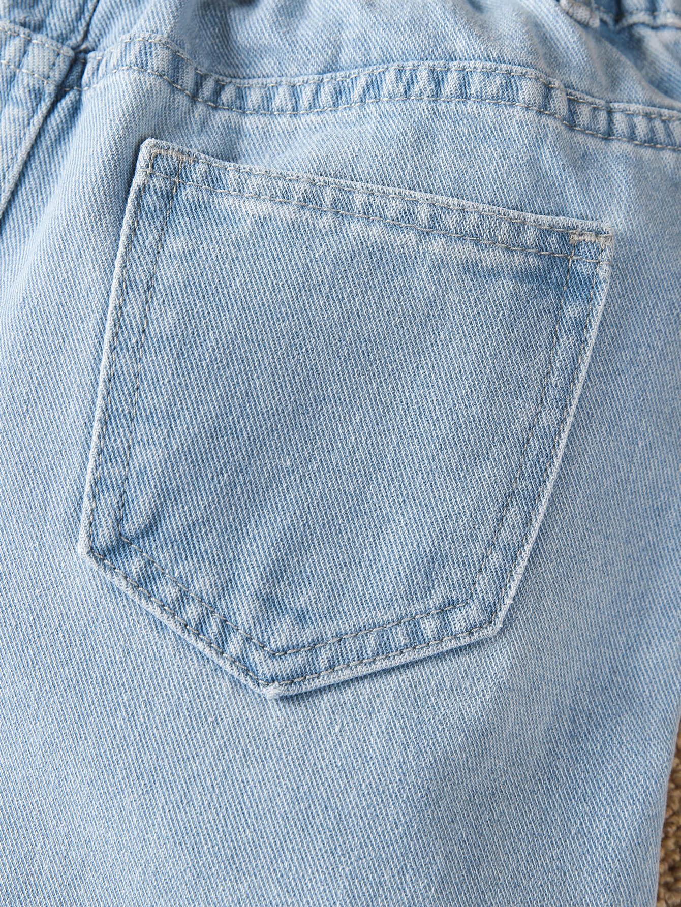 SHEIN NIEBIESKIE SPODNIE JEANS S06__146-152