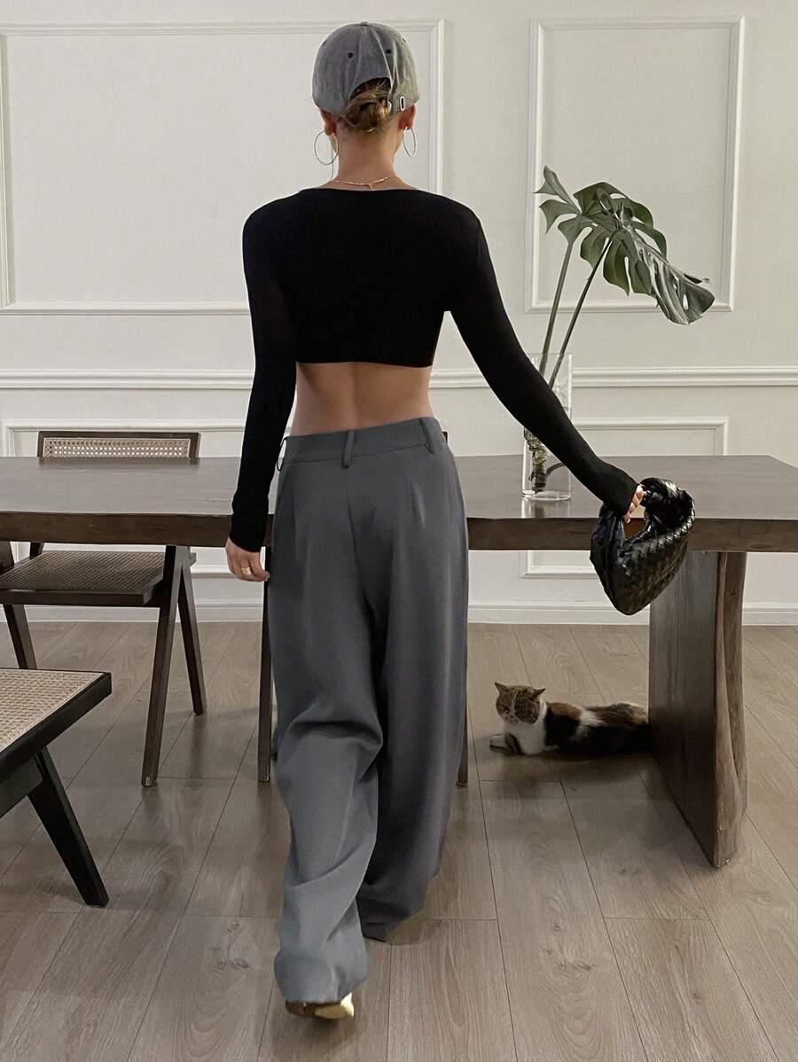 LIVESSO SZARE SPODNIE CASUAL S06__M