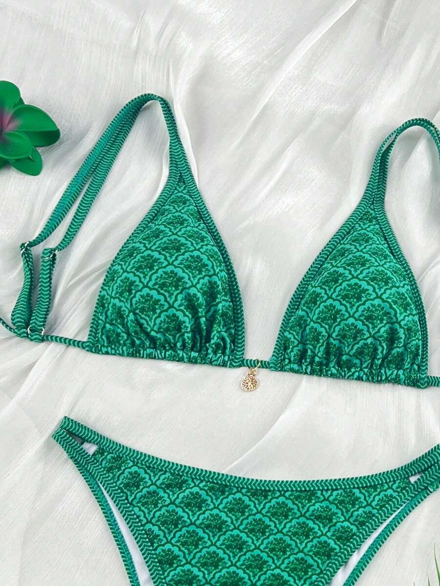 SHEIN DWUCZĘŚCIOWY STRÓJ KĄPIELOWY WZÓR S09__M