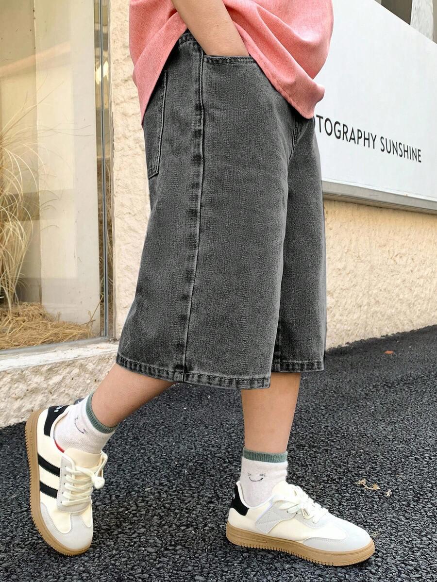SHEIN SZARE SPODENKI JEANS S06__166