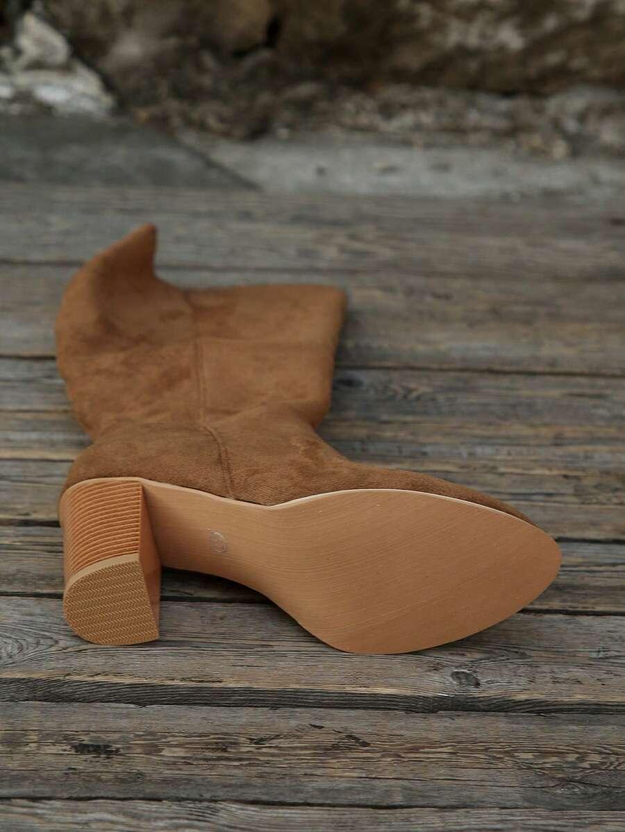 SHEIN BRĄZOWE KOZAKI OBCAS W01__36,5