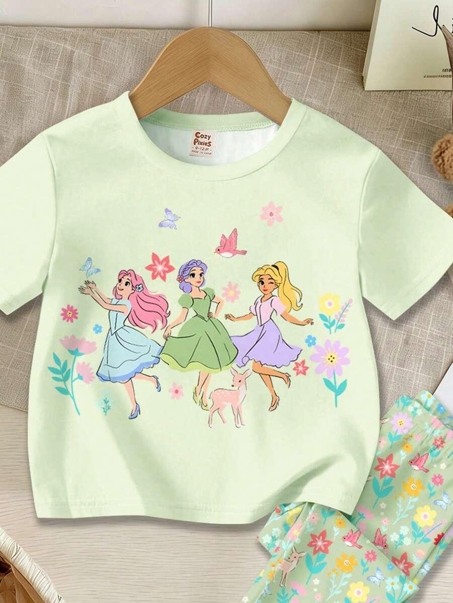 SHEIN T-SHIRT LEGGINSY KOMPLET S06__86-92