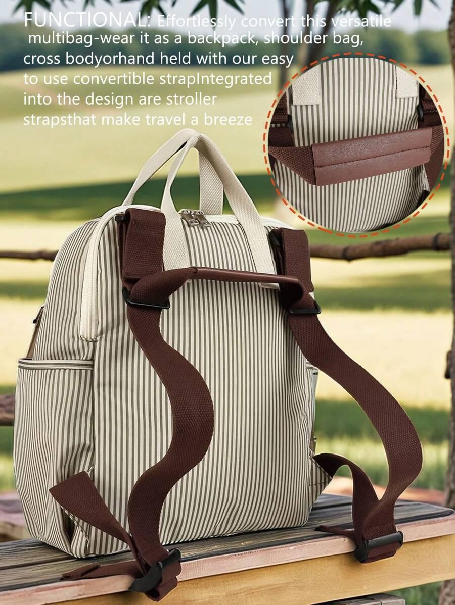 SHEIN PLECAK WZÓR PASKI S07__30X15X38