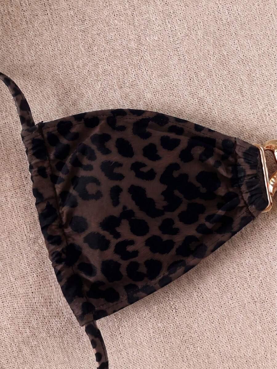 SHEIN GÓRA OD BIKINI ANIMAL PRINT S09__L