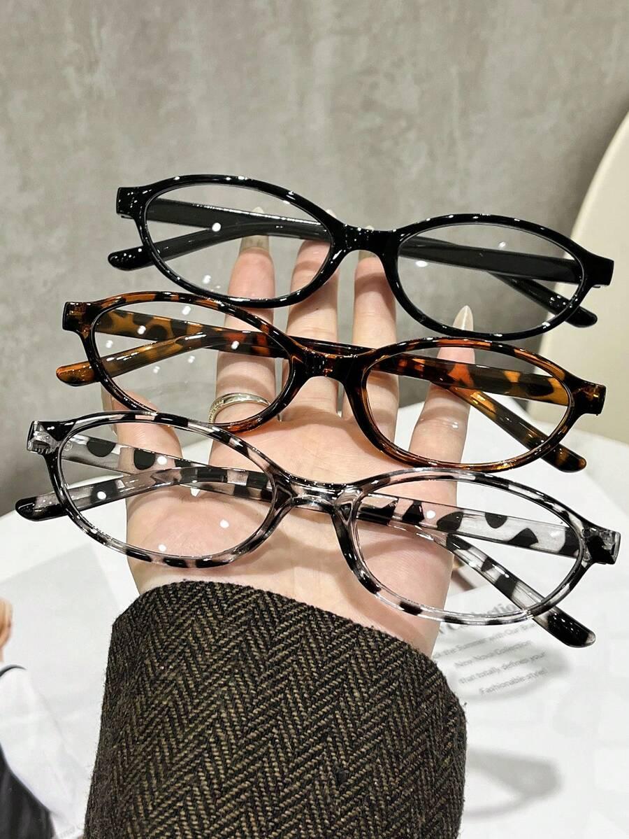 SHEIN BRĄZOWE OKULARY ZERÓWKI S07