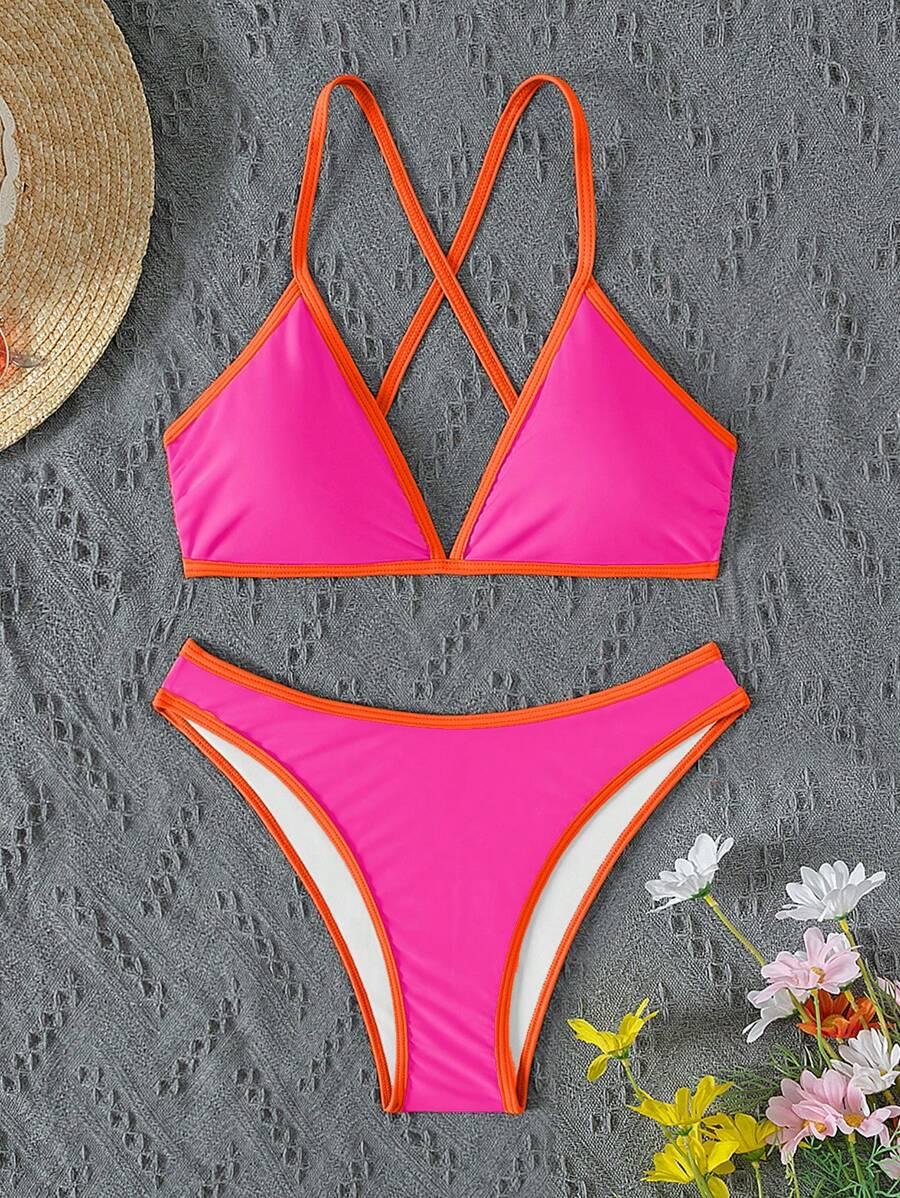 SHEIN DWUCZĘŚCIOWY STRÓJ KĄPIELOWY S09__S