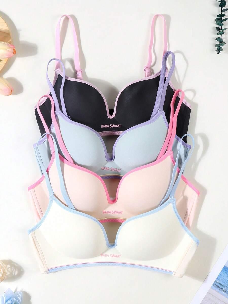SHEIN BIUSTONOSZ KONTRAST 4-PACK S06__166-170