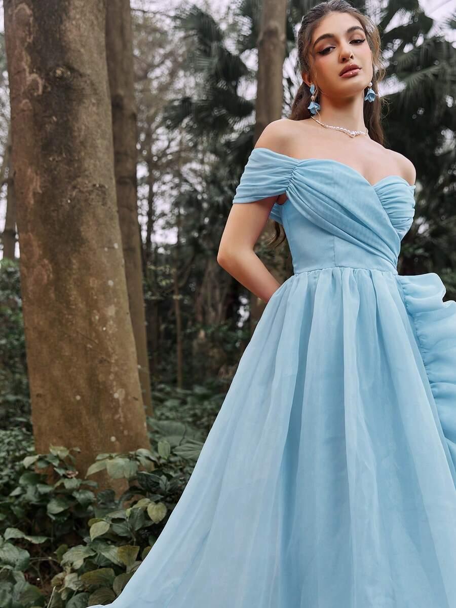 FAERIESTY NIEBIESKA MAXI SUKIENKA S06__L