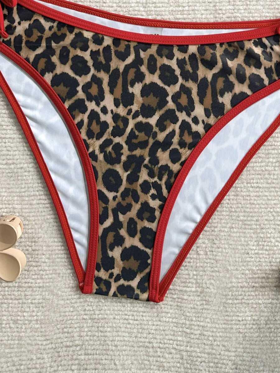 SHEIN DWUCZĘŚCIOWY STRÓJ KĄPIELOWY ANIMAL PRINT S09__162/166