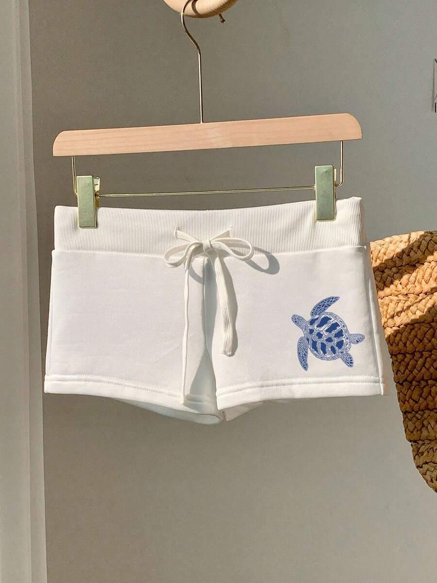 COMFORTCANA BIAŁE SPODENKI NADRUK PK01__S