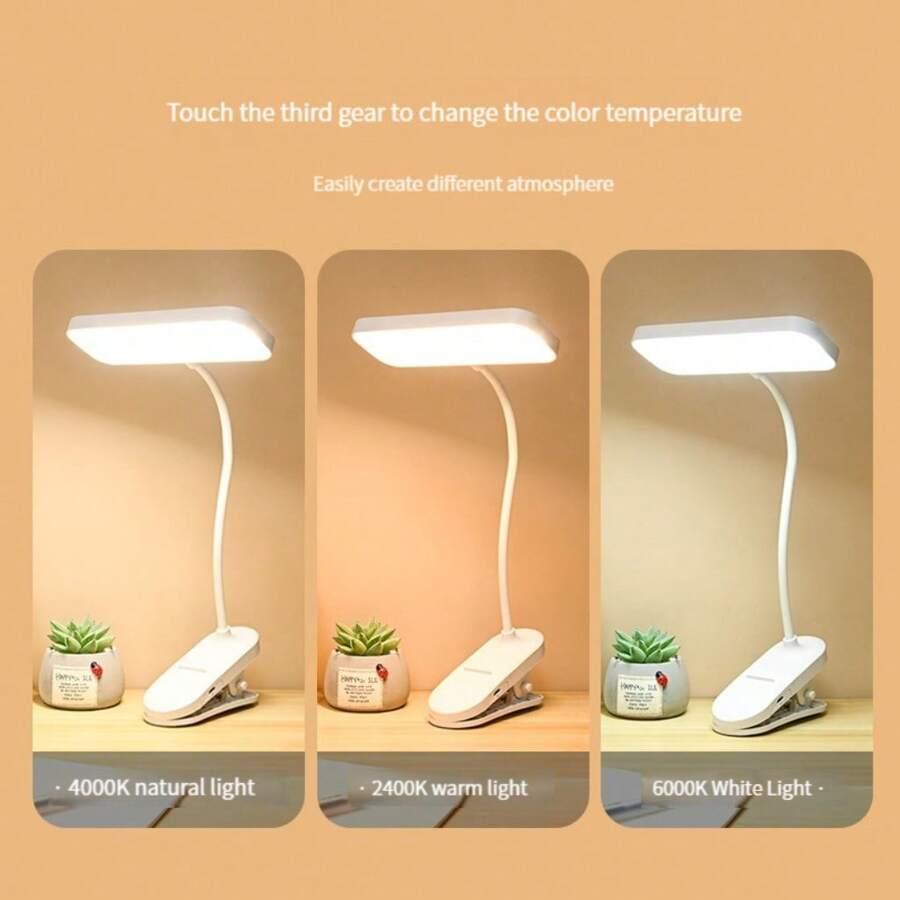 SHEIN BIAŁA LAMPKA BIURKOWA LED S07