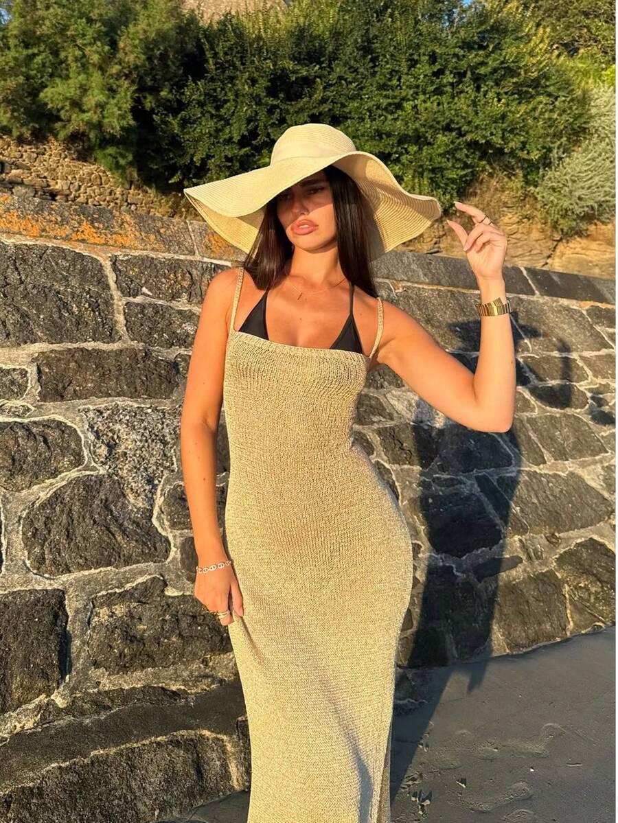 SHEIN DZIANINOWA MAXI SUKIENKA S06__XS