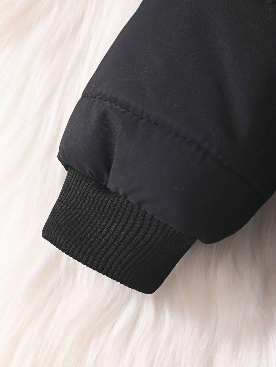 SHEIN CZARNY OCIEPLANY KOMBINEZON W01__74/80