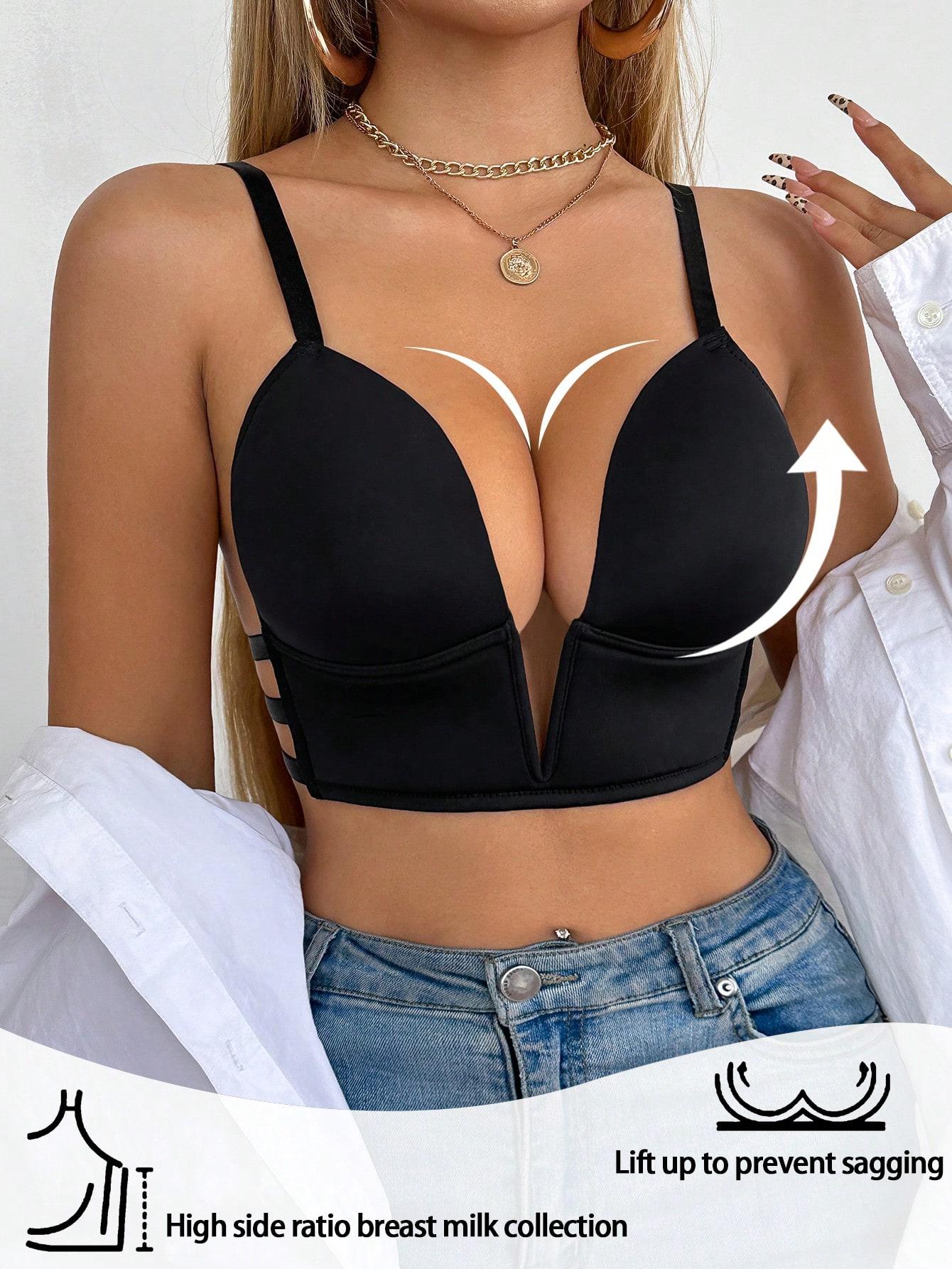 SHEIN CZARNY TOP NA RAMIĄCZKACH S09__S