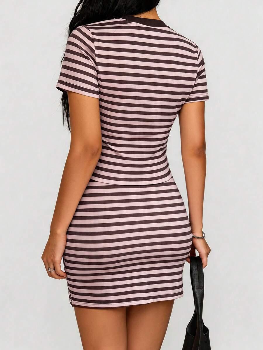 SHEIN KOMPLET BLUZKA SPÓDNICA S09__XL