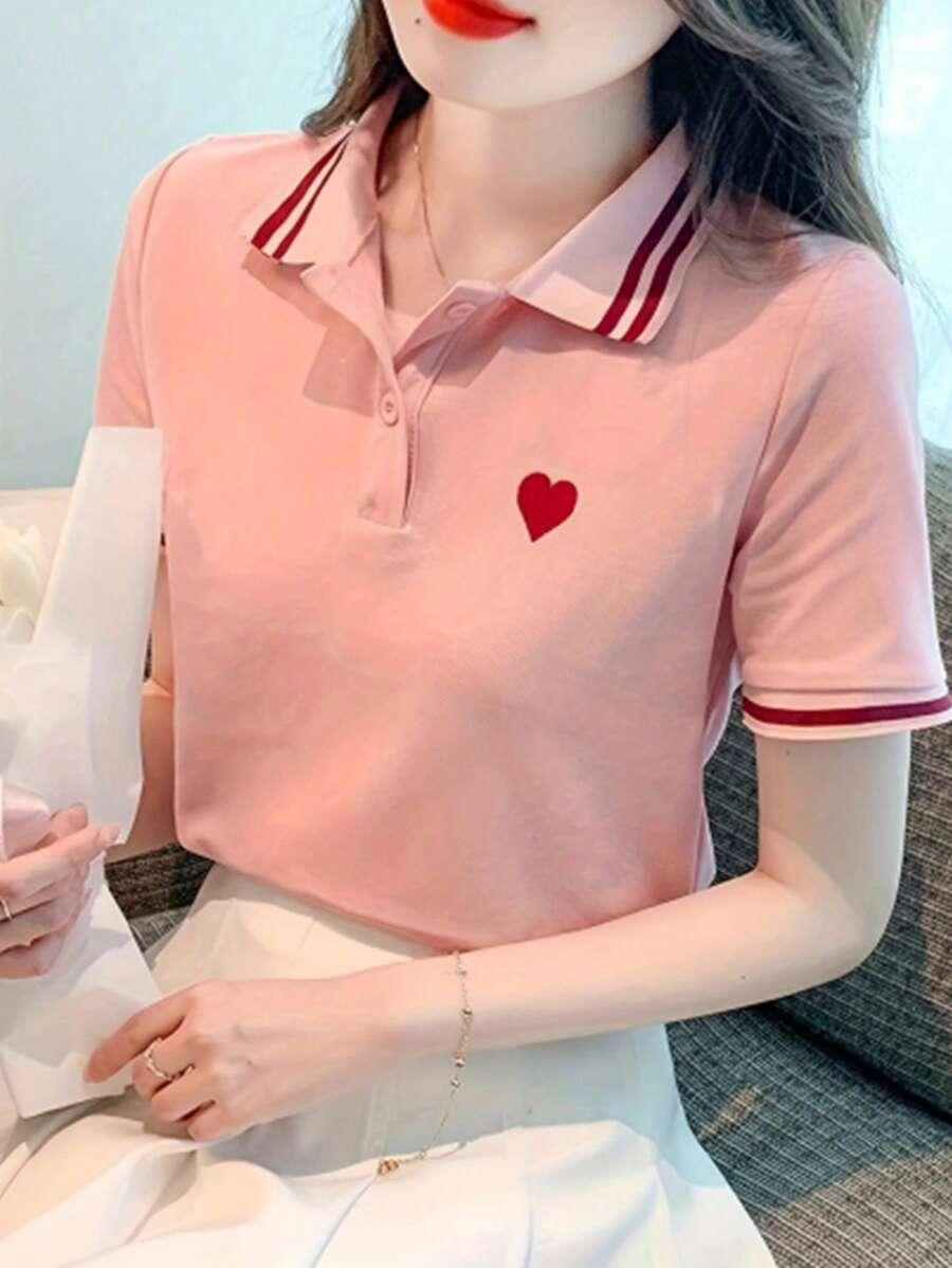 SHEIN BLUZKA KRÓTKI RĘKAW S09__S