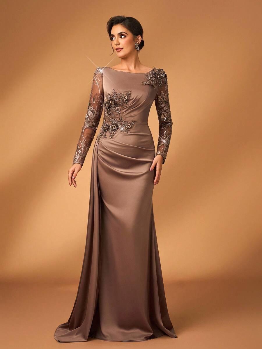 SERIN MAXI SUKIENKA ZDOBIENIE S06__M