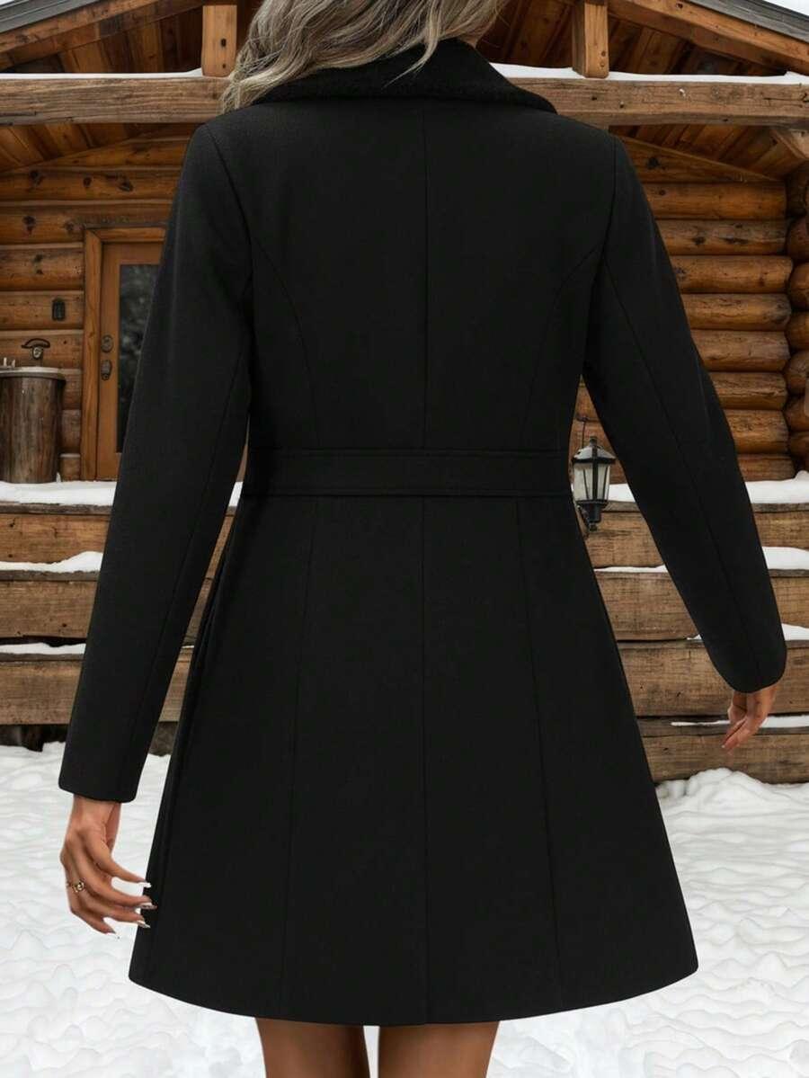 SHEIN BIAŁY KLASYCZNY PŁASZCZ W01__XL
