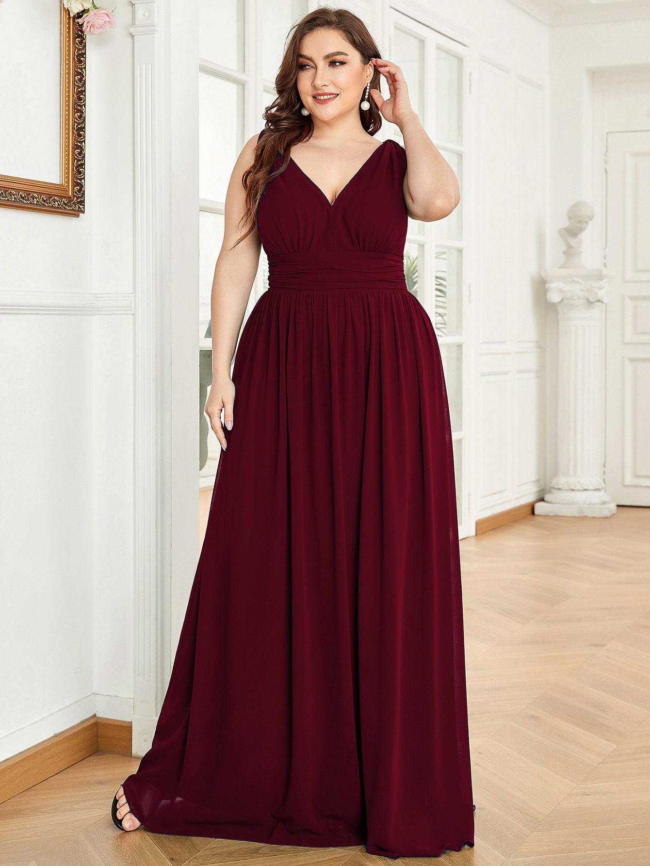 EVER PRETTY MAXI SUKIENKA V-NECK S06__XXL