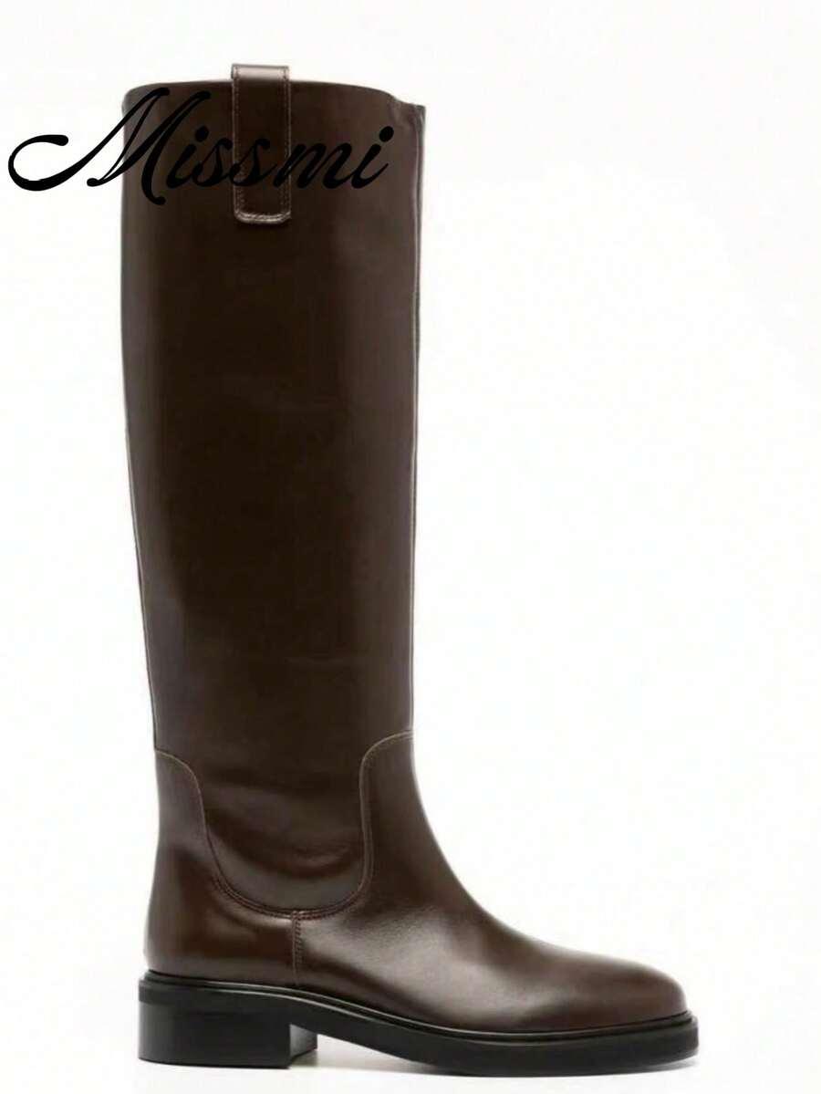 SHEIN BRĄZOWE WSUWANE KOZAKI W01__39