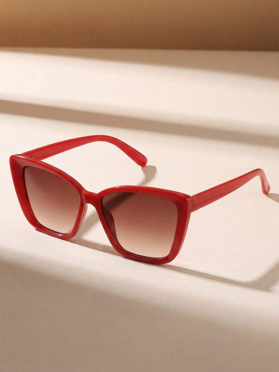 SHEIN CZERWONE OKULARY PRZECIWSŁONECZNE S07