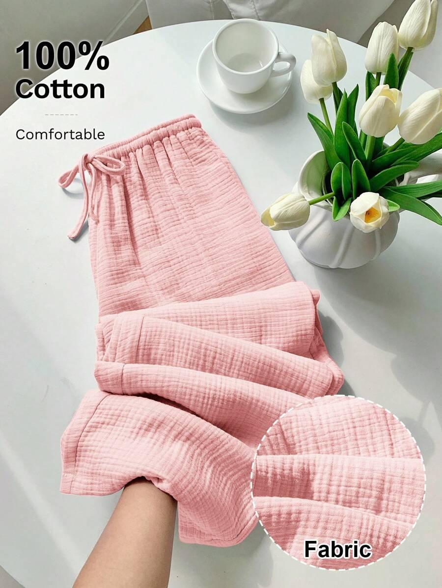 COMFORTCANA RÓŻOWE SPODNIE CASUAL S06__M