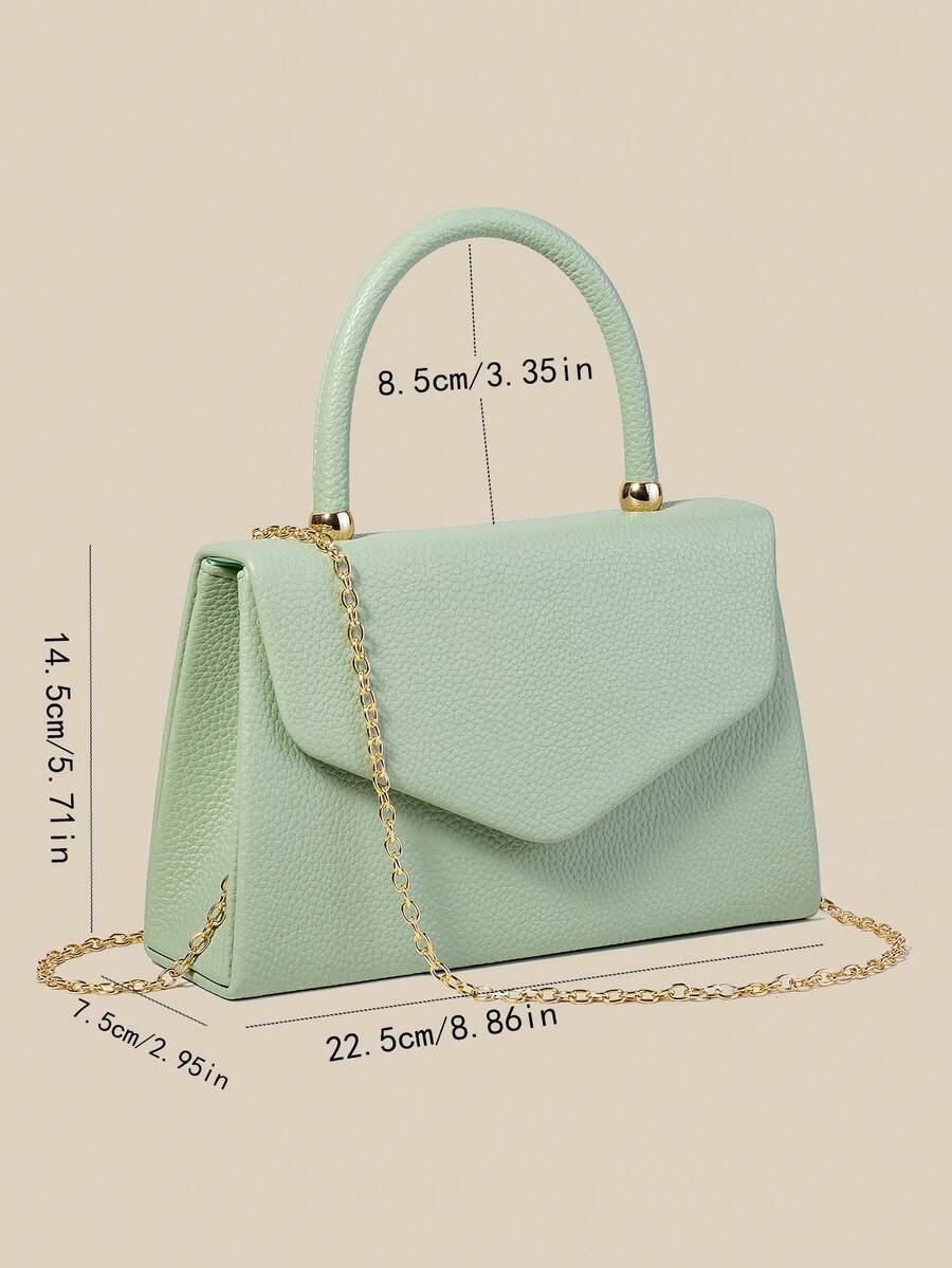 SHEIN ZIELONA TOREBKA IMITACJA SKÓRY S07__22,5X14,5