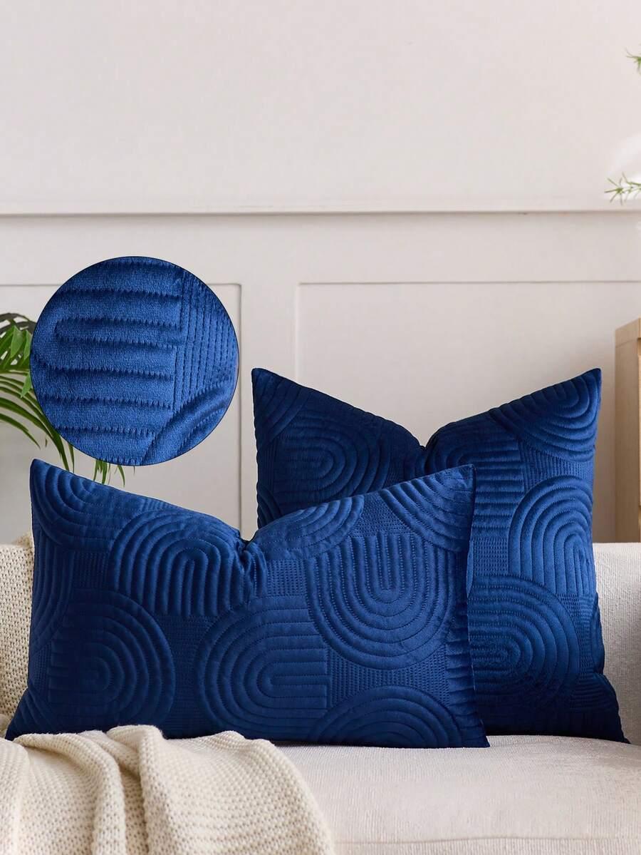 SHEIN GRANATOWA POSZEWKA NA PODUSZKĘ S07__50X50CM