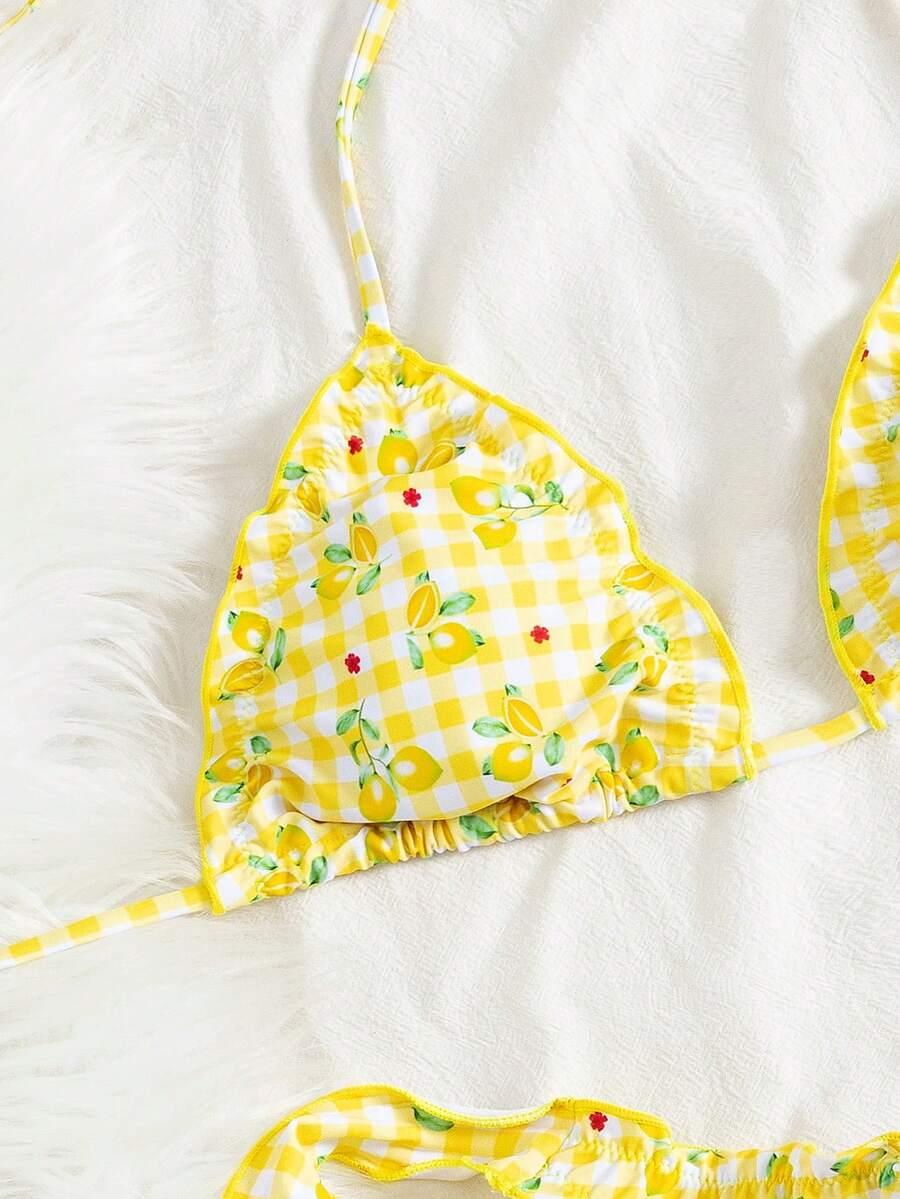SHEIN DWUCZĘŚCIOWY STRÓJ KĄPIELOWY S09__S
