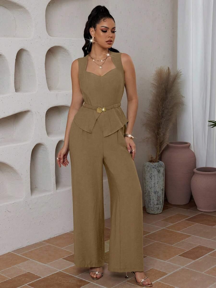 SHEIN TOP SPODNIE KOMPLET S06__M