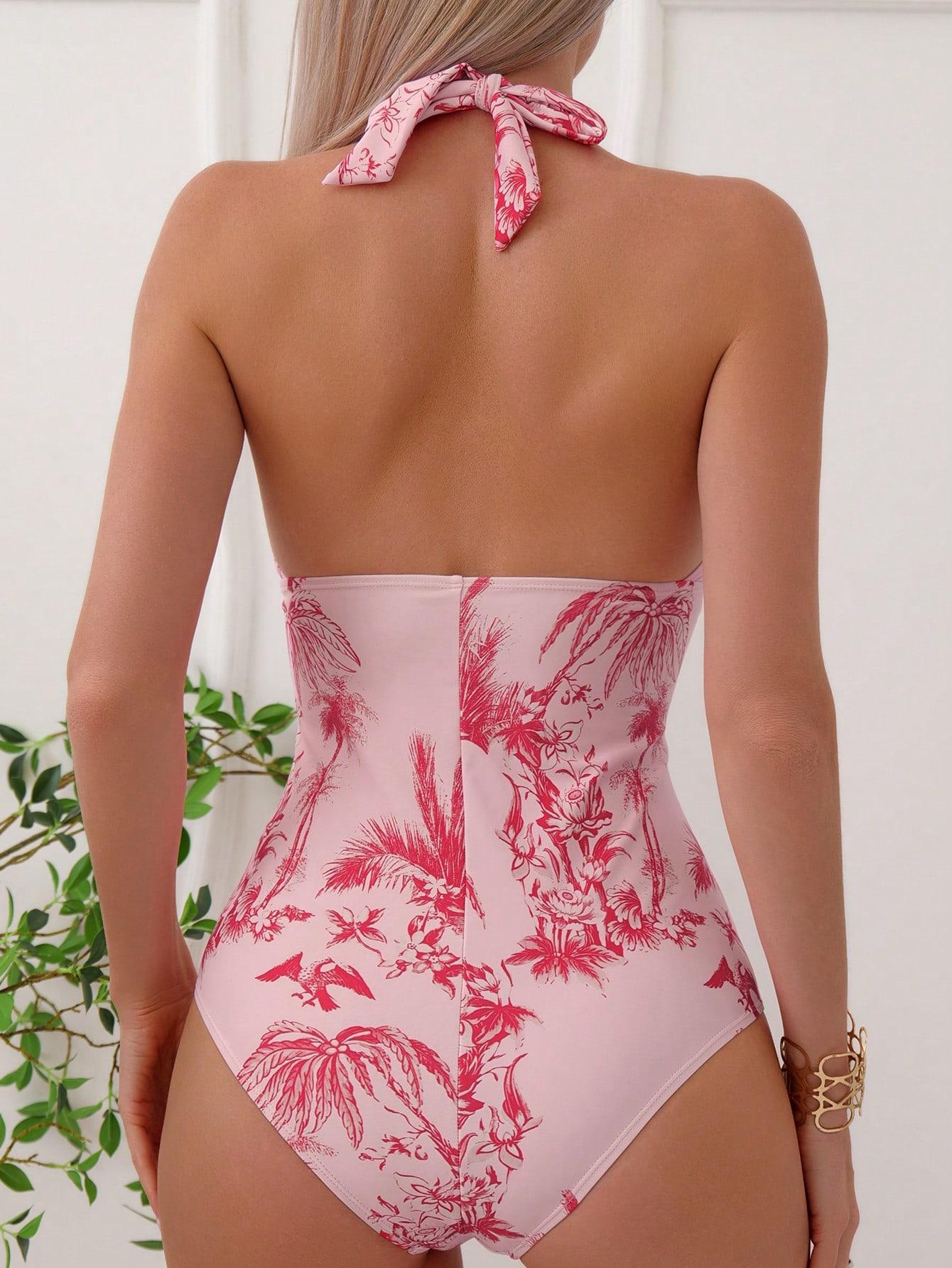 SHEIN JEDNOCZĘŚCIOWY STRÓJ KĄPIELOWY S09__S