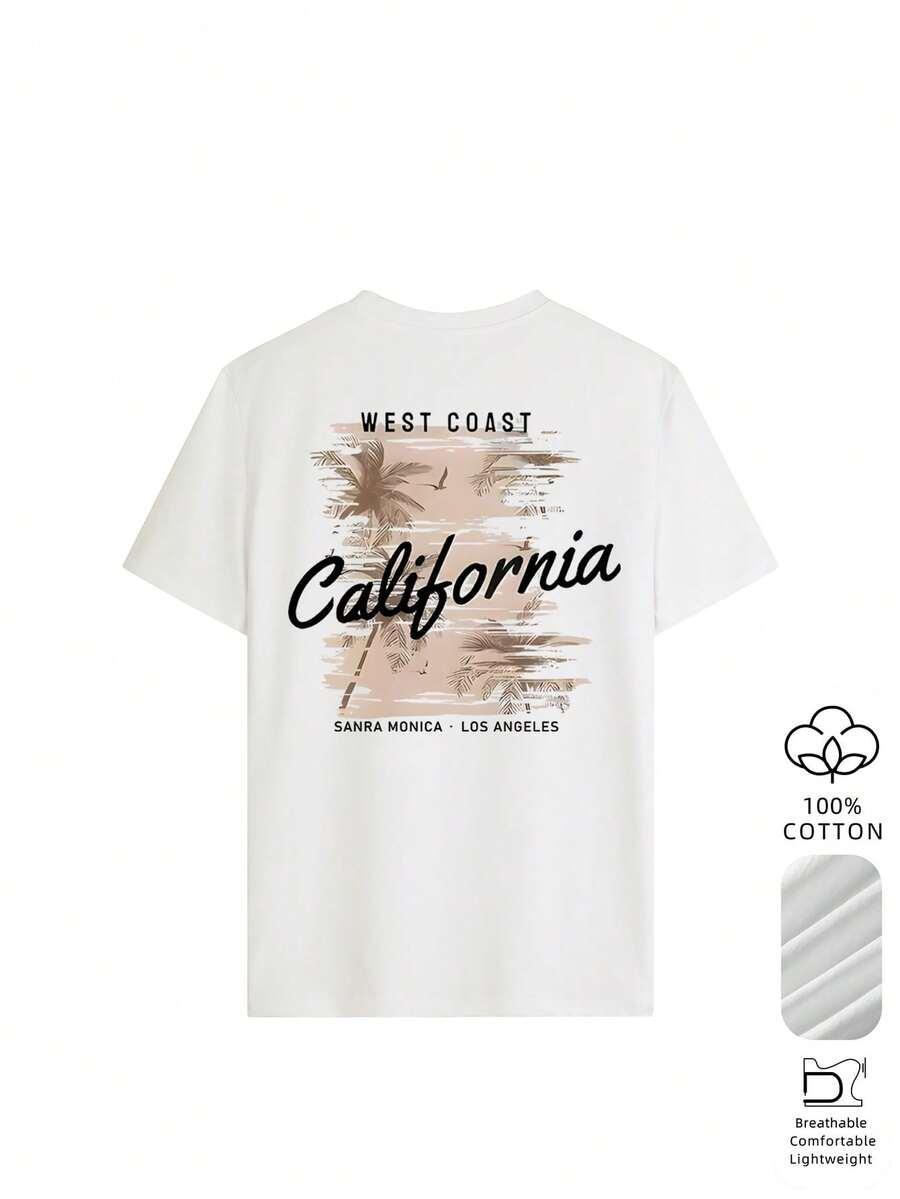 SHEIN BIAŁY T-SHIRT PRINT S09__L