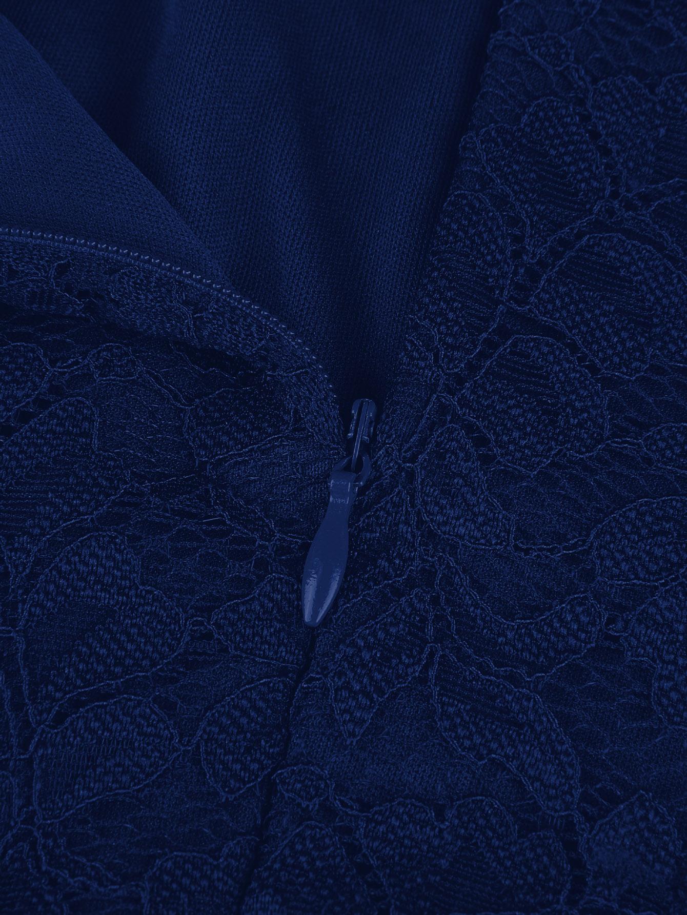 SHEIN GRANATOWA SUKIENKA KORONKA S06__S