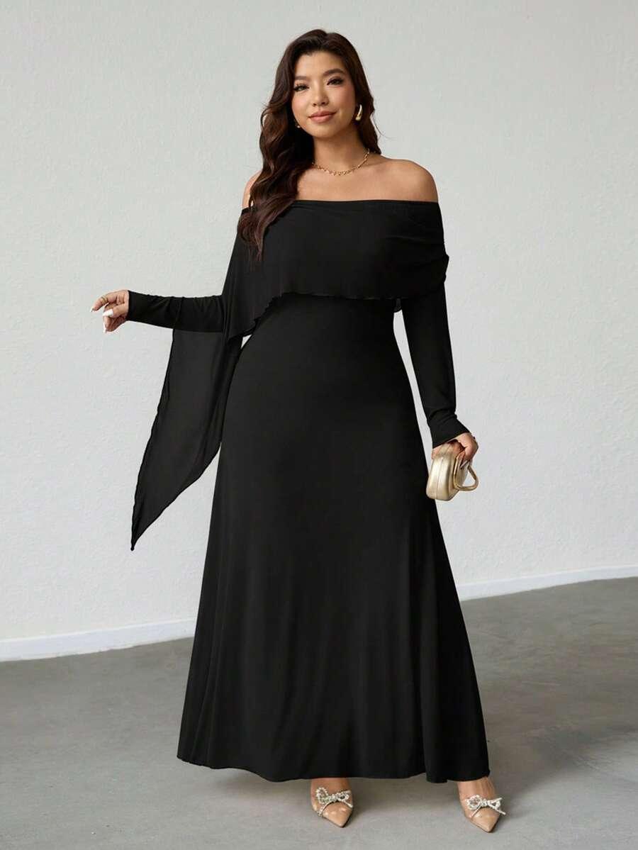 FIRERIE CZARNA MAXI SUKIENKA S06__XXL