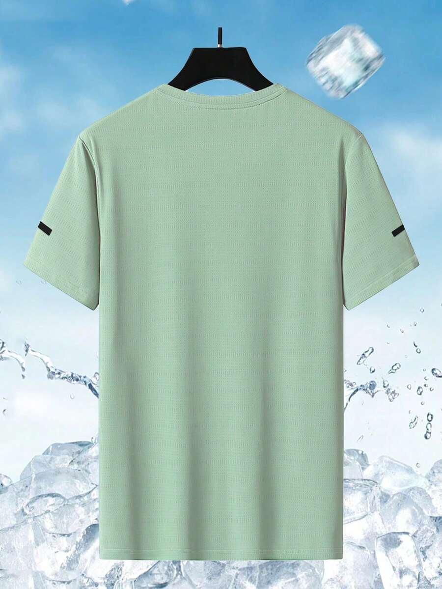 SHEIN ZIELONY T-SHIRT SPORTOWY S06__M