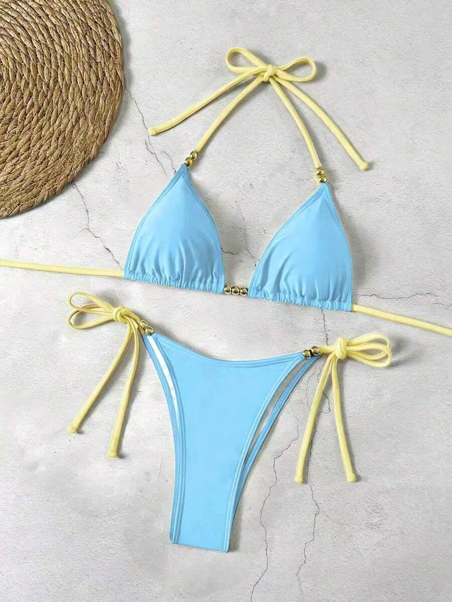 SHEIN DWUCZĘŚCIOWY STRÓJ KĄPIELOWY S09__XS