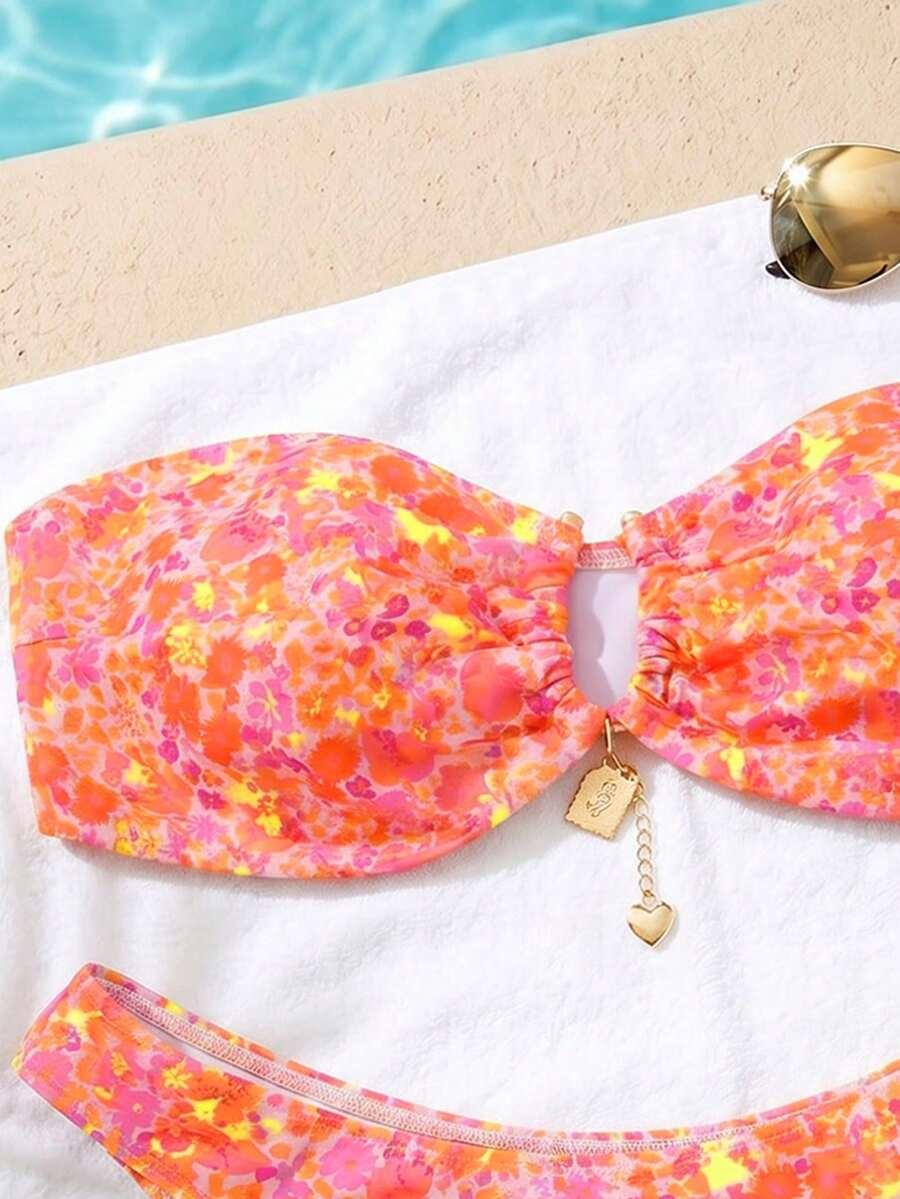 SHEIN DWUCZĘŚCIOWY STRÓJ KĄPIELOWY S09__M