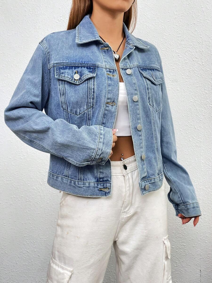 MUCHICA NIEBIESKA KURTKA JEANS GUZIKI S06__XXL