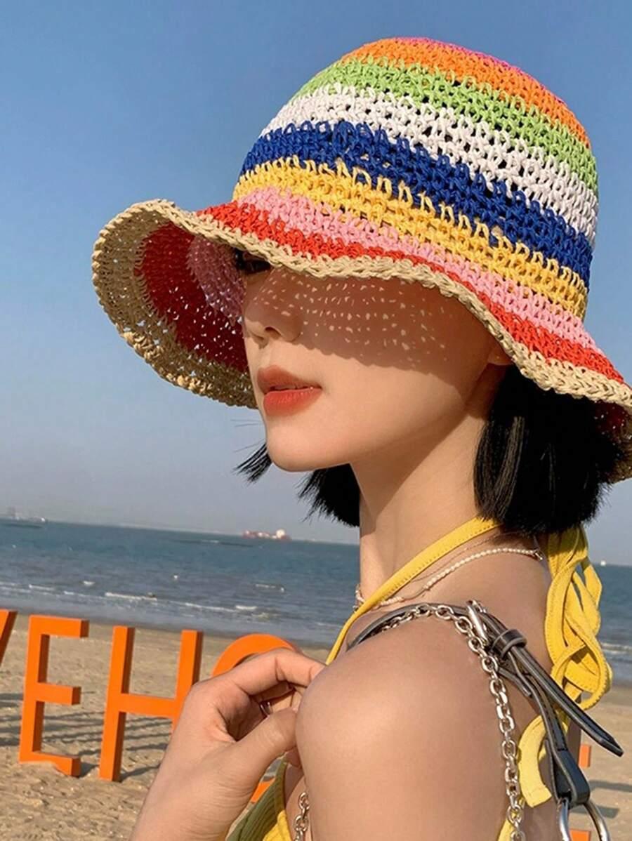 SHEIN PLAŻOWY KAPELUSZ WZÓR S07__OS