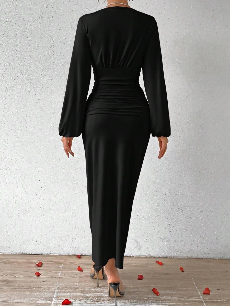 SHEIN SUKIENKA MIDI DEKOLT V S06__S