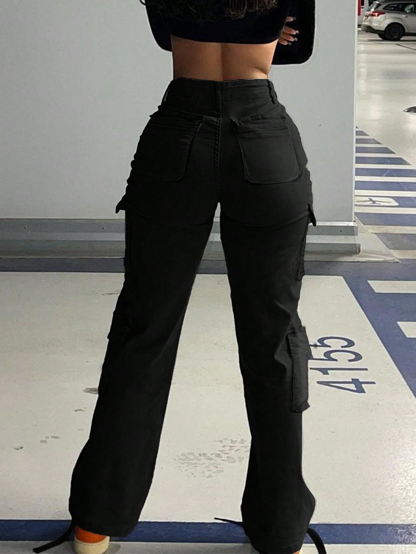 SHEIN CZARNE SPODNIE JEANS S06__L