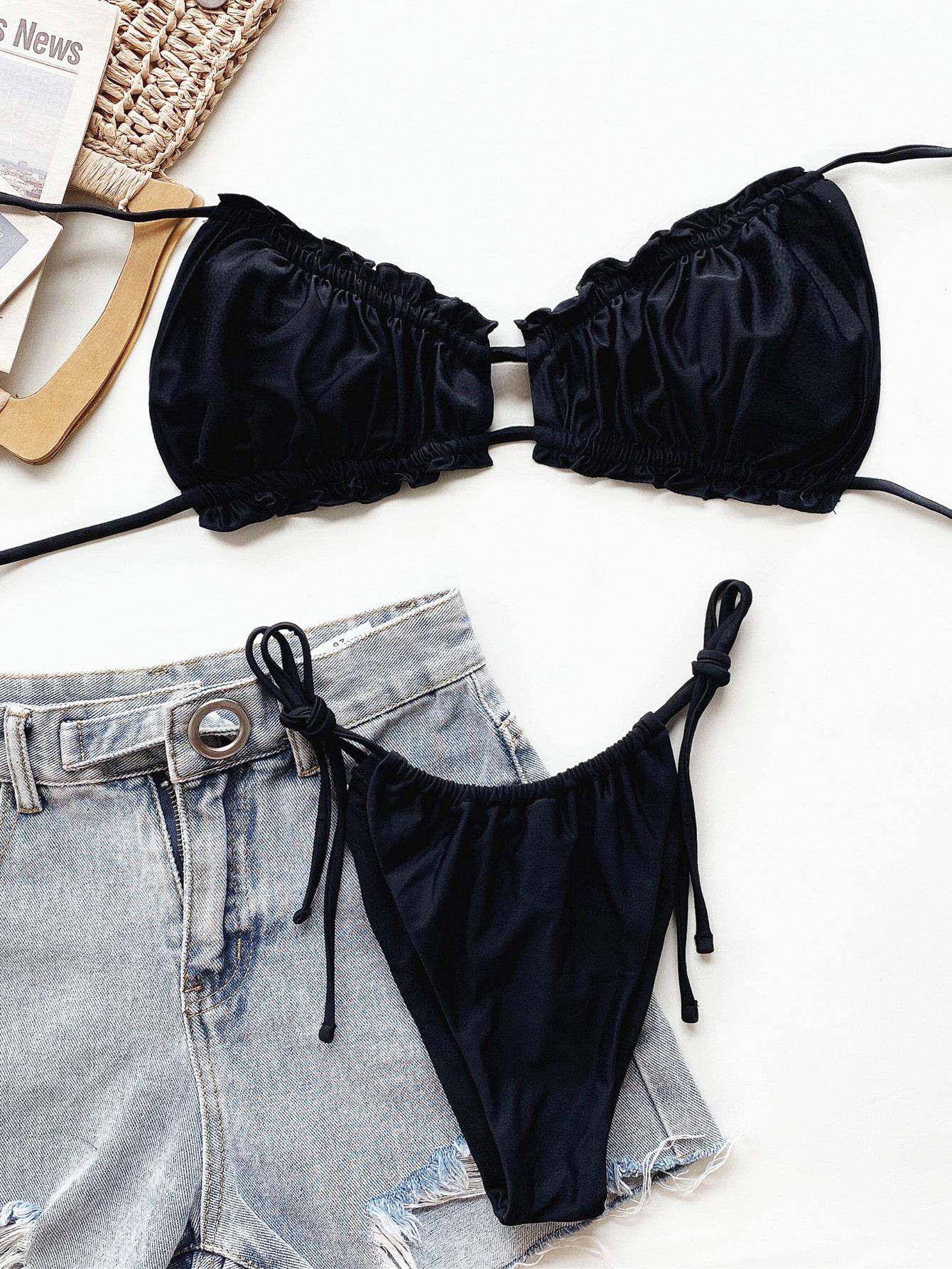 SHEIN DWUCZĘŚCIOWY STRÓJ KĄPIELOWY S09__XS