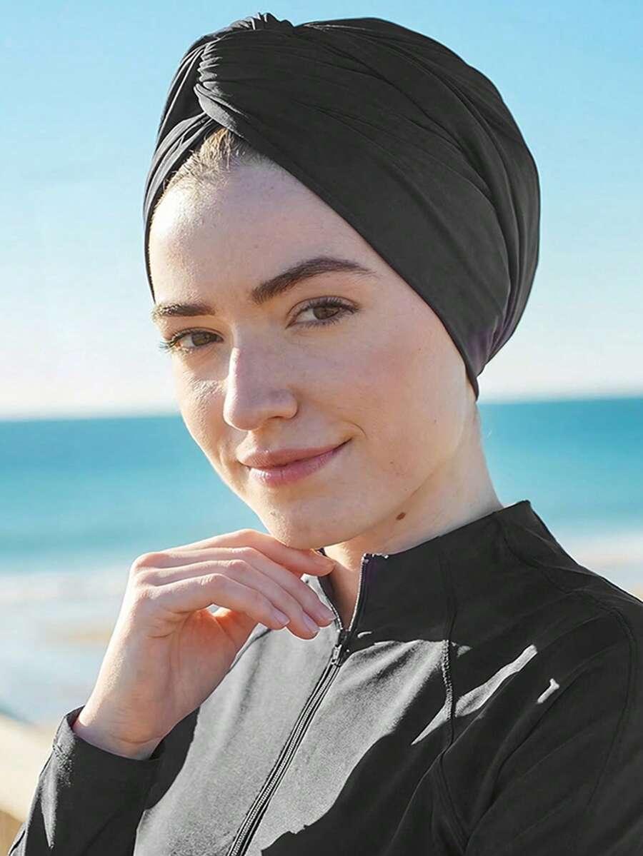 SHEIN CZARNY TURBAN NA GŁOWĘ S07