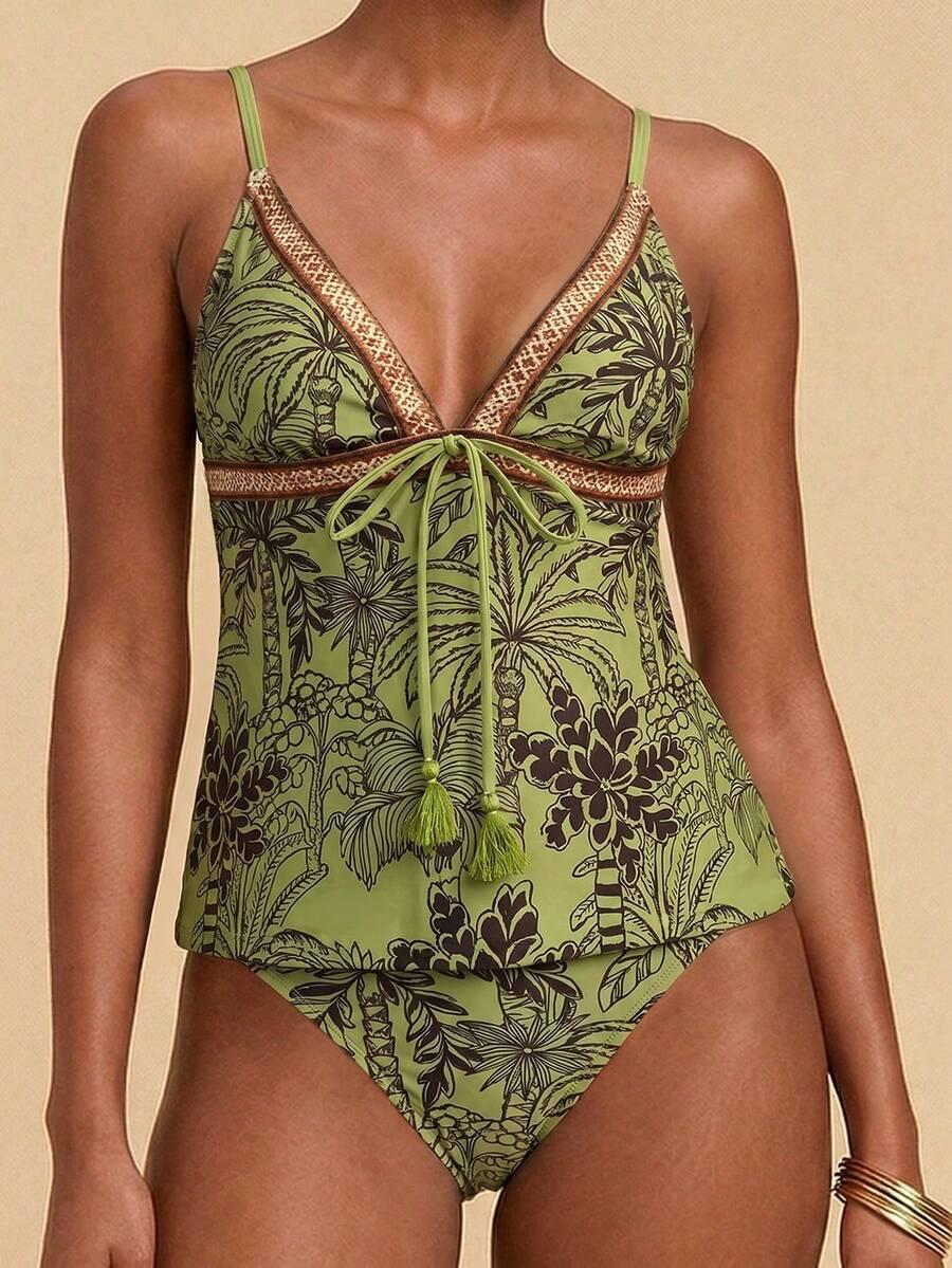 TRAVACHIC DWUCZĘŚCIOWY STRÓJ KĄPIELOWY TANKINI WZÓR S09__XL