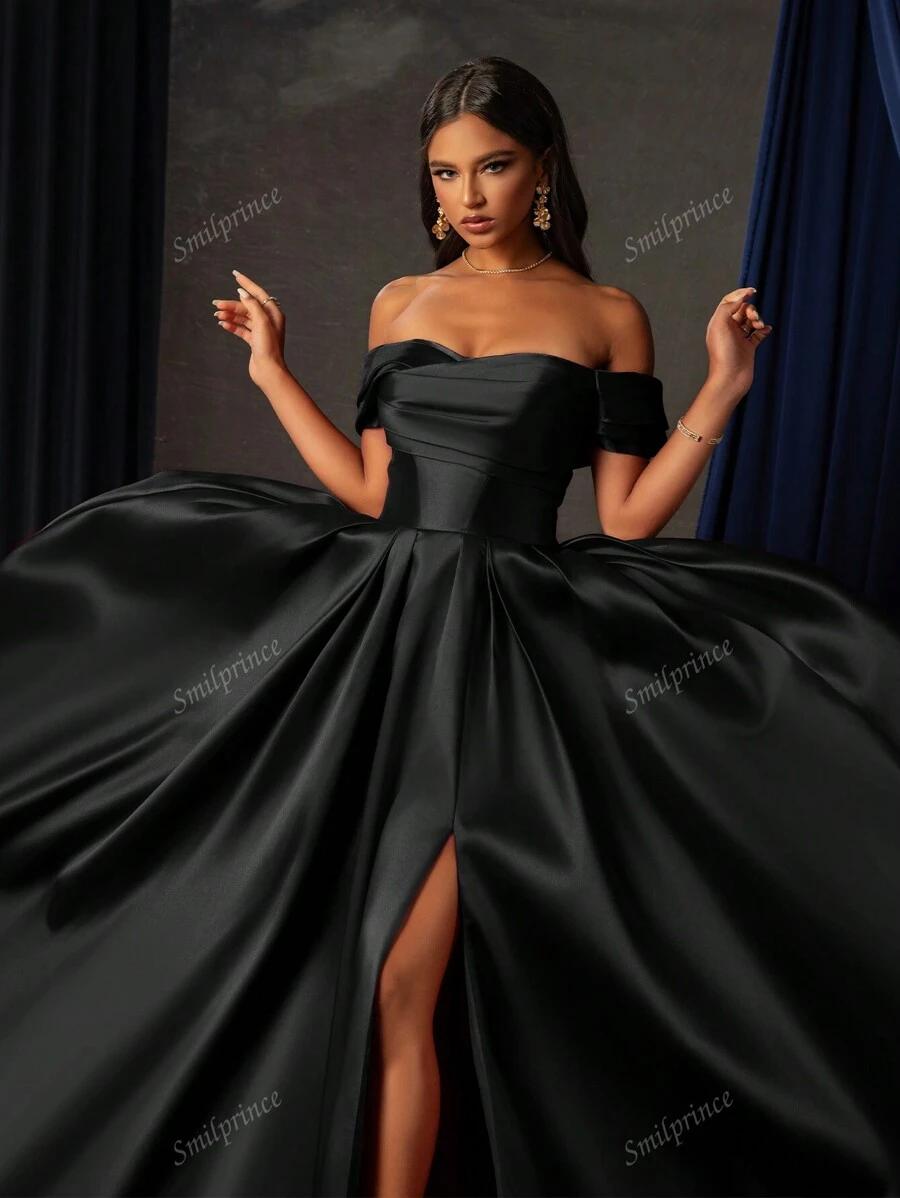 SHEIN CZARNA MAXI SUKIENKA S06__S