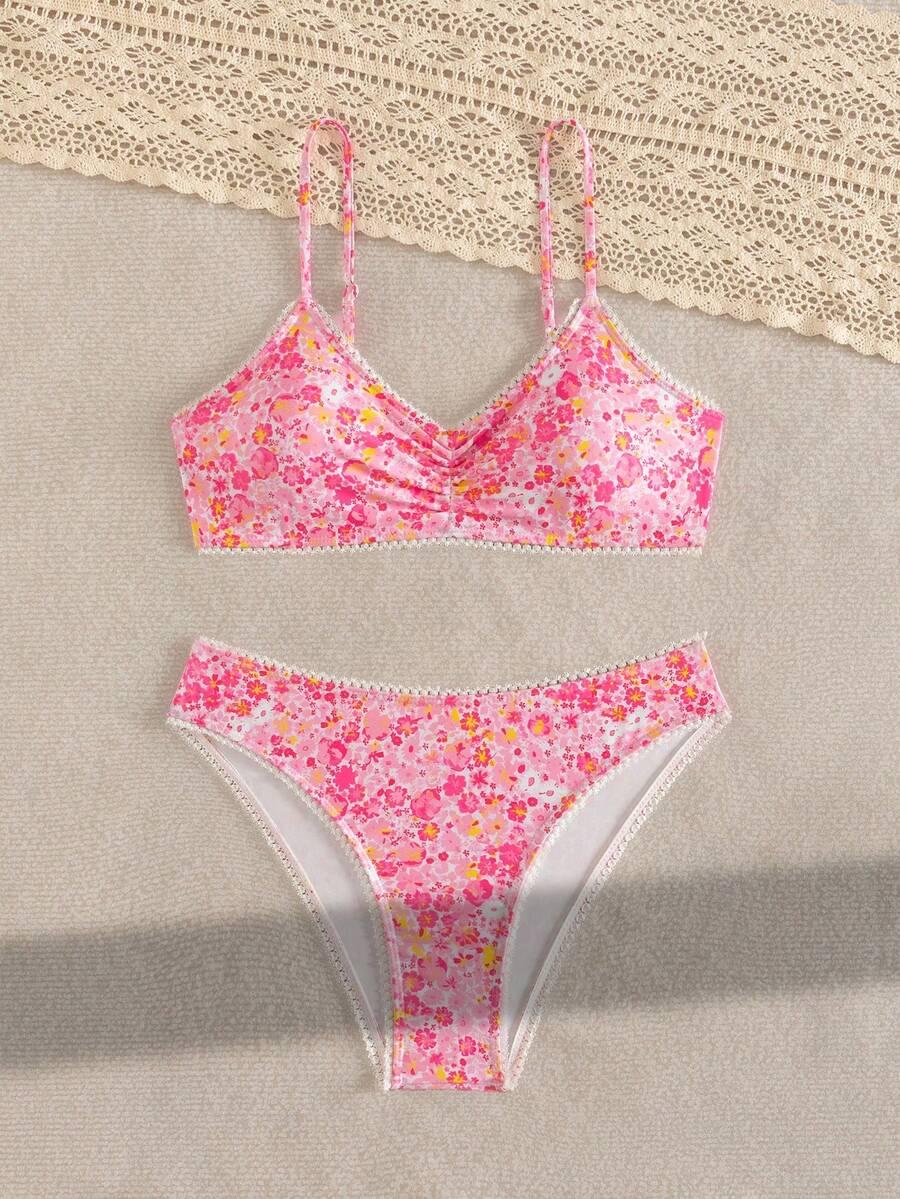 SWIM MOD DWUCZĘŚCIOWY STRÓJ KĄPIELOWY W KWIATY S09__M