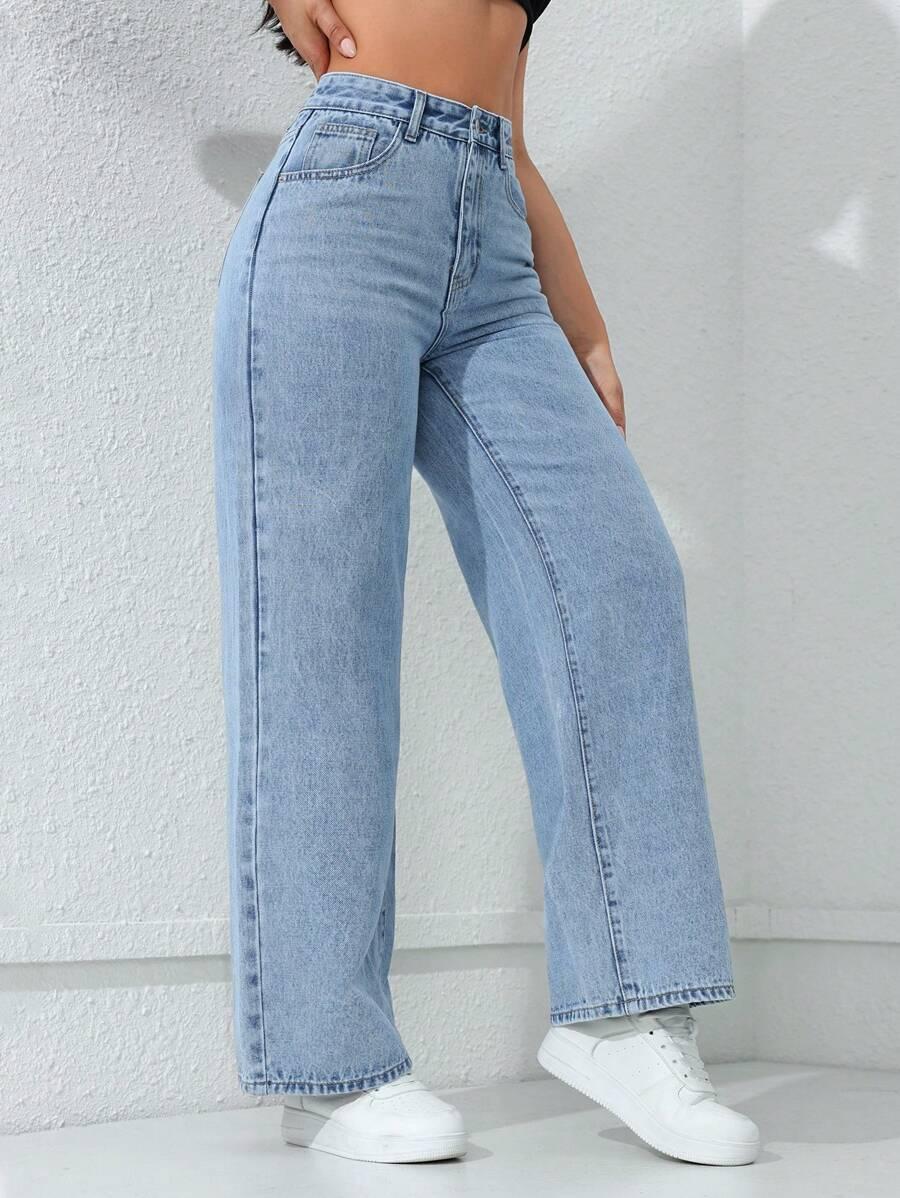 SHEIN NIEBIESKIE SPODNIE JEANS S06__L