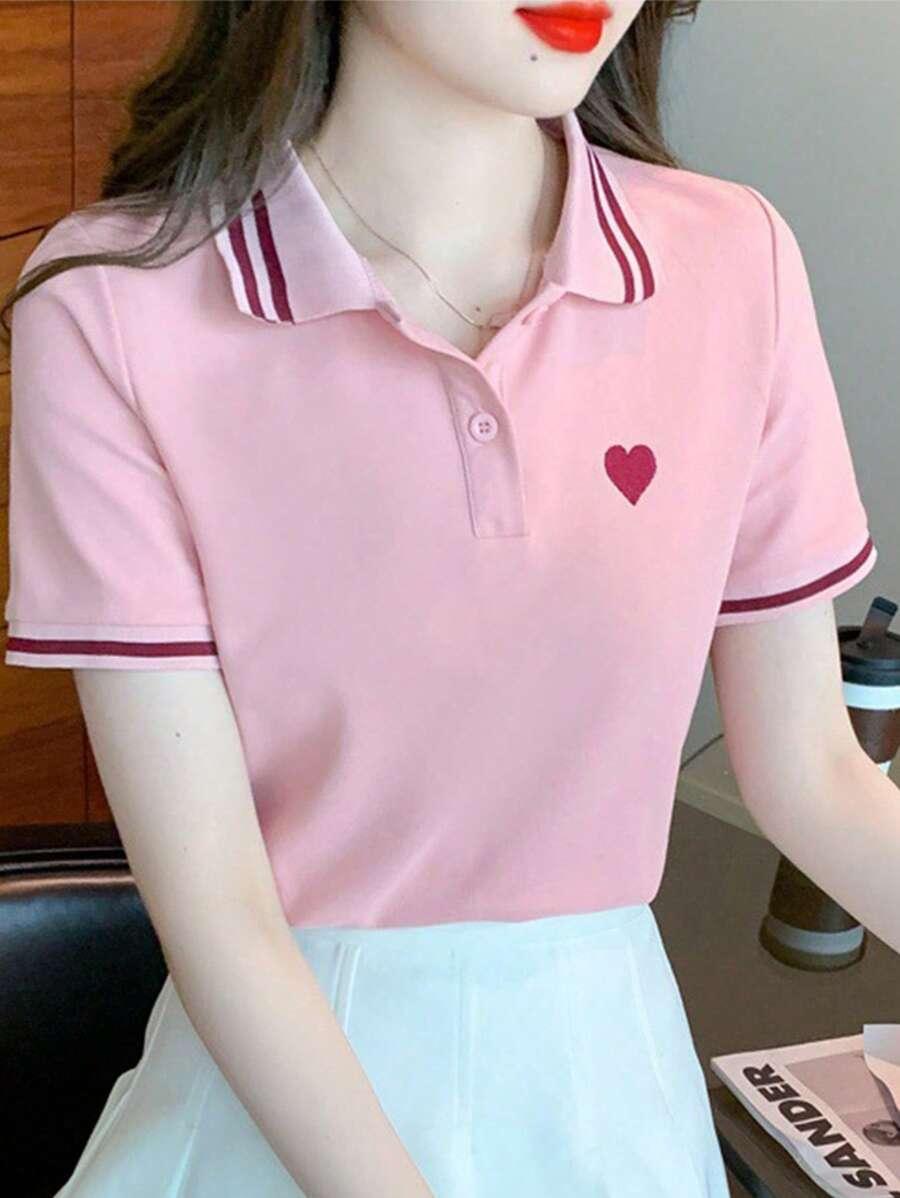 SHEIN BLUZKA KRÓTKI RĘKAW S09__S