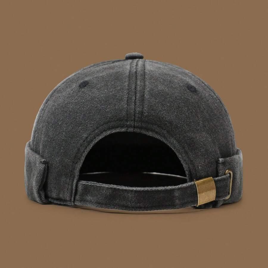SHEIN BRĄZOWA CZAPKA JEANSOWA S07__OS